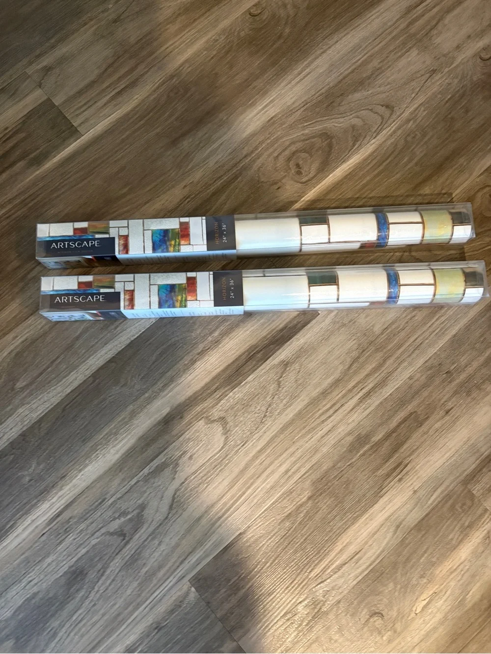 Artscape Horizon Stained Glass Window Film 2-Pack 24” x 36” New in box